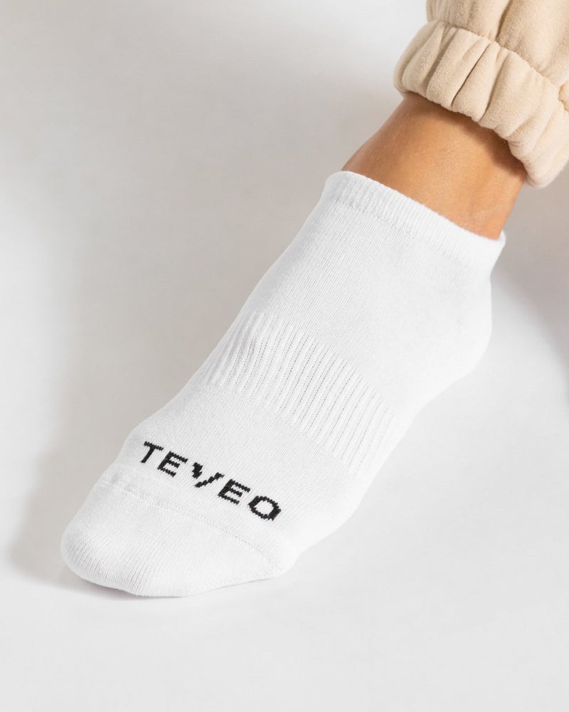 Teveo Active (2pcs) レディース ソックス 白 | ODM-1016