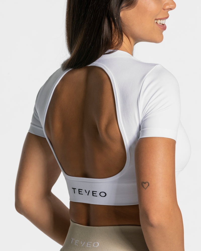 Teveo Everyday Cut Out レディース Tシャツ 白 | OYL-2745