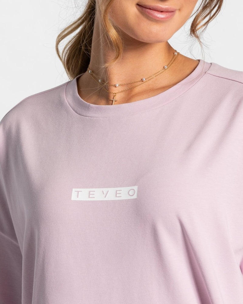 Teveo Iconic Oversized レディース Tシャツ ピンク | OWS-7155