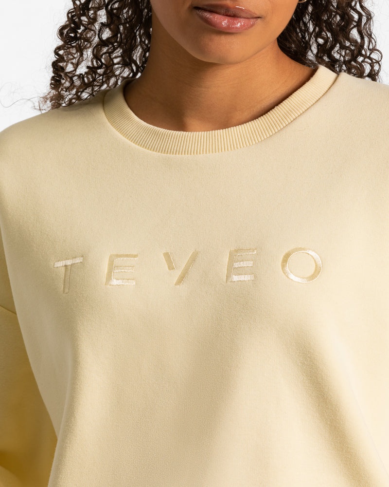 Teveo Iconic Oversized レディース セーター 黄色 | AFP-3531