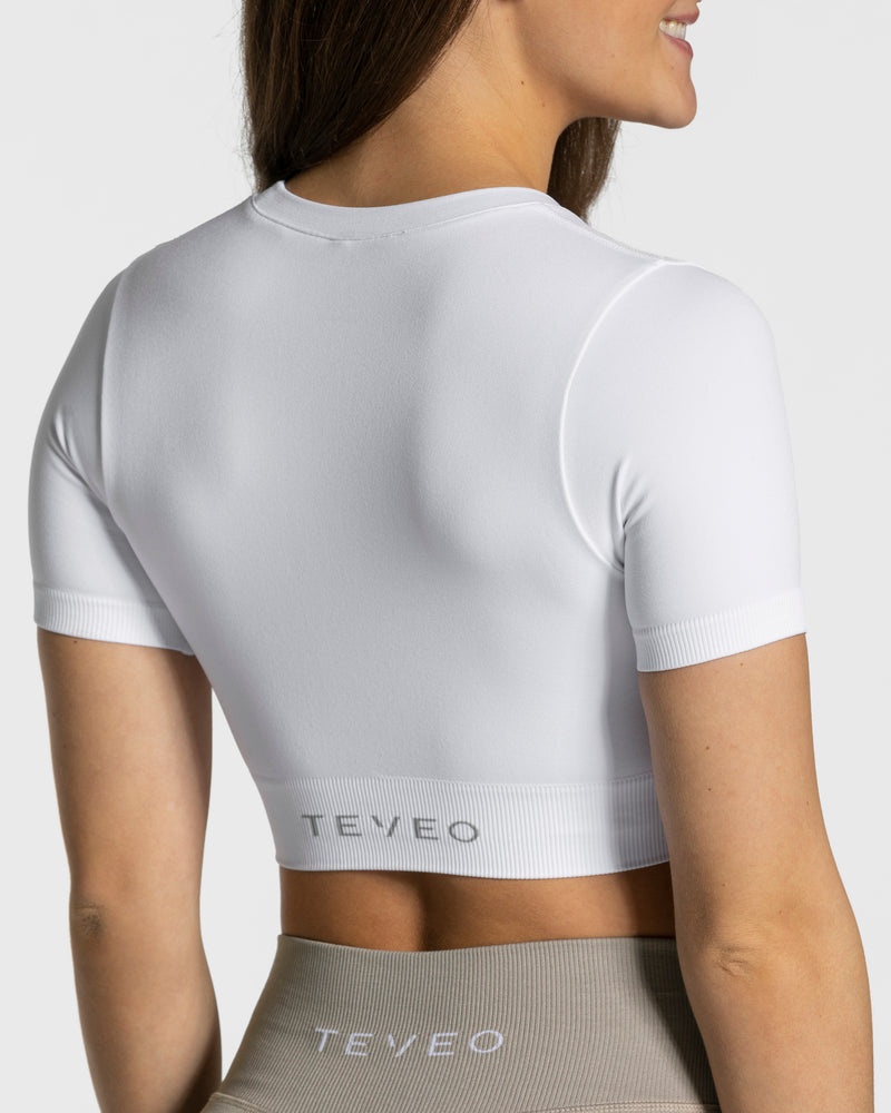 Teveo Sensation Crop レディース トップス 白 | DIT-5670