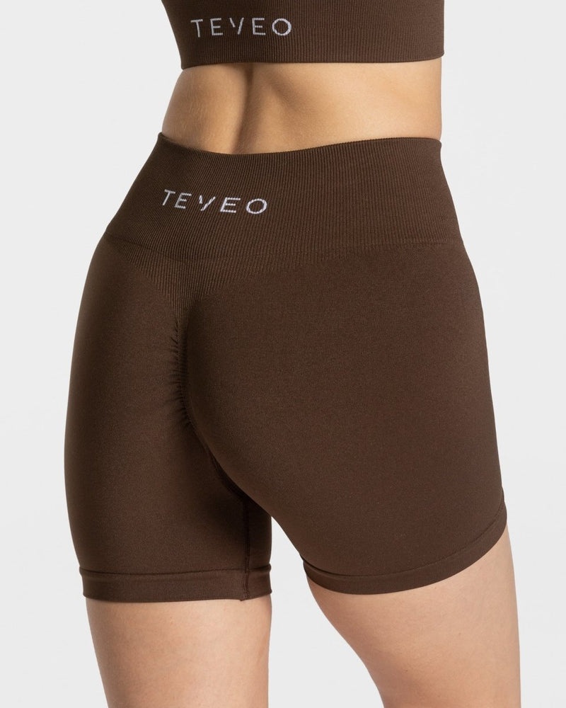 Teveo Timeless Scrunch レディース ショートパンツ 暗ブラウン | RMS-8282